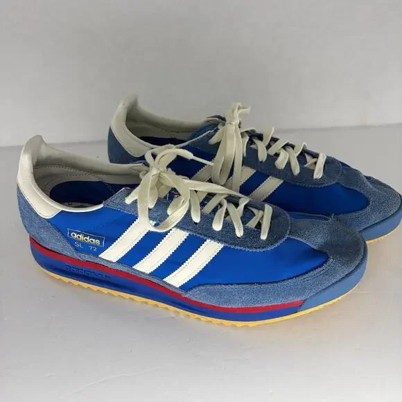 Adidas SL 72 RS Blue Scarlet White Red Gum Originals Retro Sz 12