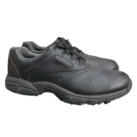 Mens FootJoy FJ GreenJoys Golf Shoes 45449 Black / Black Sz 10 M