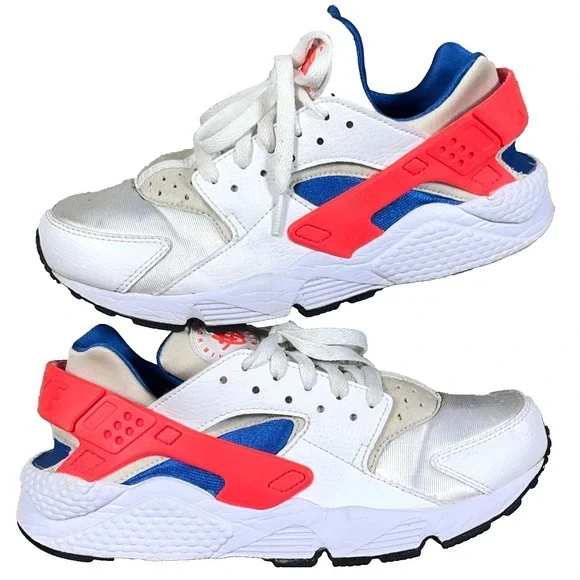 Nike Air Huarache Ultramarine‎ Mens Size 8 White Blue Orange 2017 318429-112