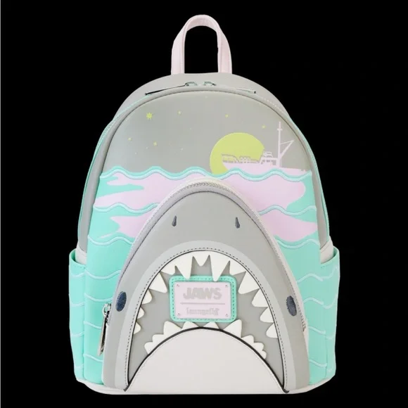 Loungefly Jaws Glow Mini Backpack NWT​