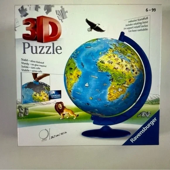 Ravensburger Blue 3D Puzzle Globe
