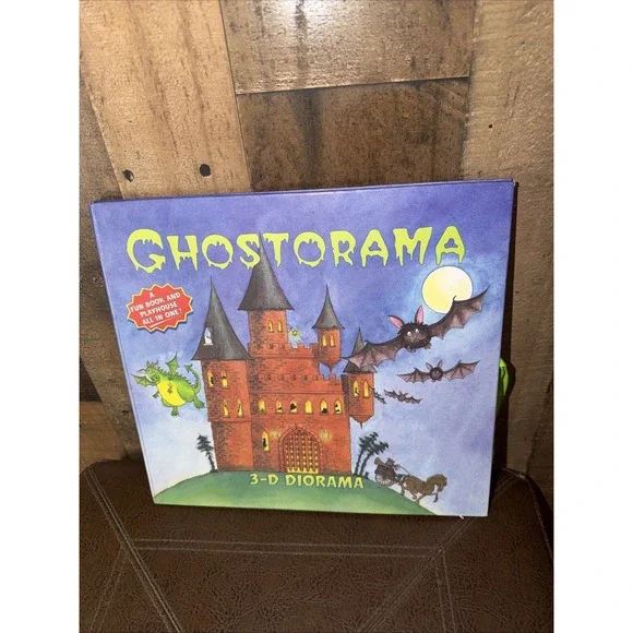 Ghostorama 3-D Diorama Pop-Up Haunted Halloween Castle Book Game Vintage 1998