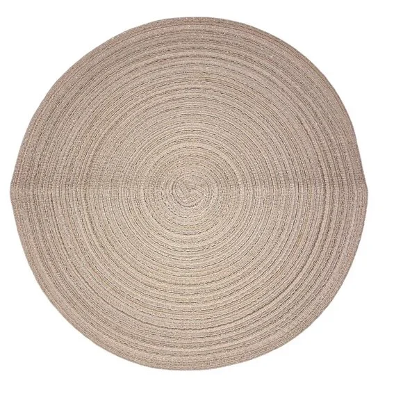 Panda Palm Round Placemats NEW Ivory White Set of 4