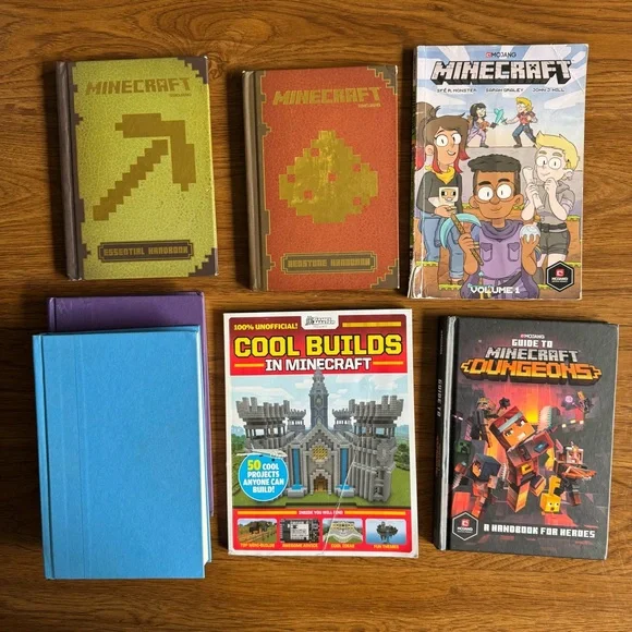 Bundle of Minecraft Books, Handbooks, Guides, Graphic Novel, Novels
