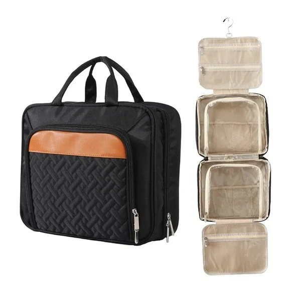 Travel Hanging Toiletry Bag, Large Capacity Waterproof Cosmetic Bag Organizer