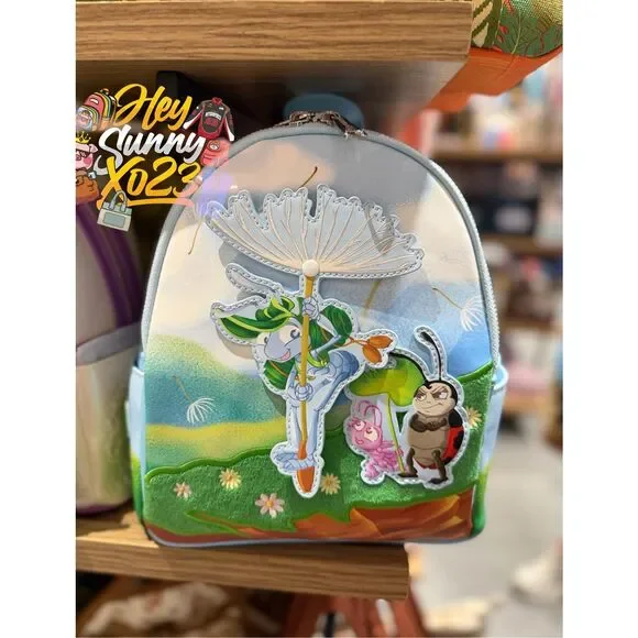 Loungefly Disney Pixar A Bug's Life Flik Flying Mini Backpack