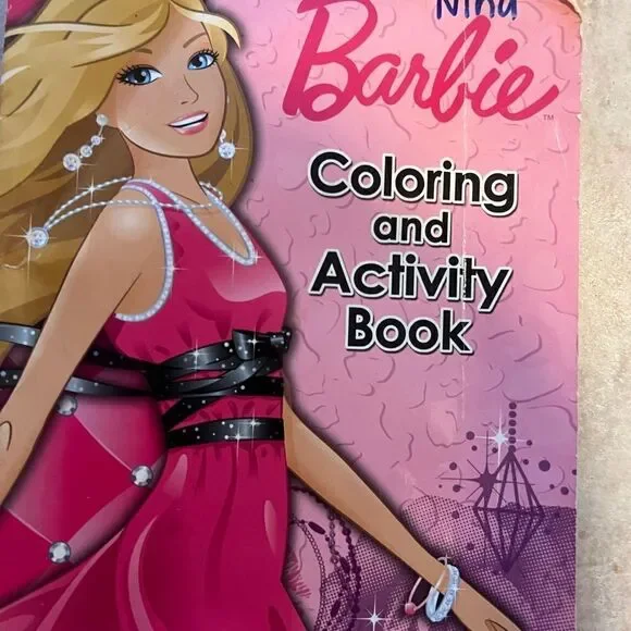 Vintage Barbie coloring book activities 2009