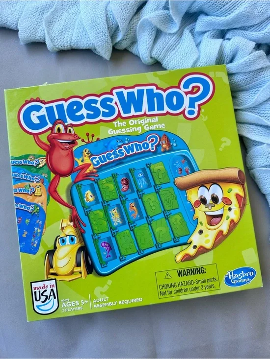 Hasbro Guess Who? Board Game - Green and Blue