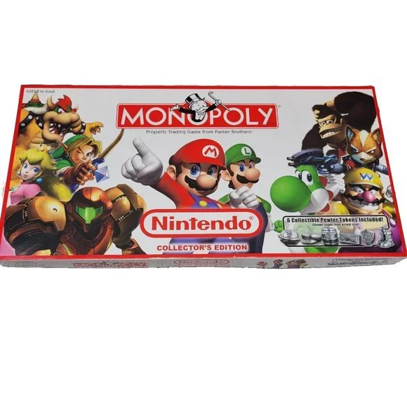 Monopoly Nintendo Collector's Edition Board Game Mario Zelda Luigi Link Kirby