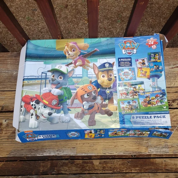 (8) PAW PATROL Puzzles- (7) Sealed/NEW and (1) Opened