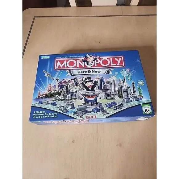 Monopoly Here And Now  Edition - Parker Brothers Pre-owned Complete