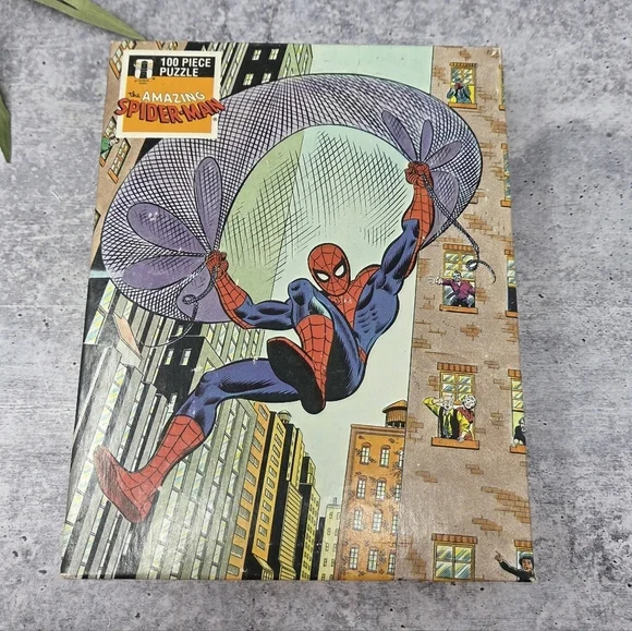 NEW Vintage 1988 The Amazing Spiderman 100 Piece Puzzle Marvel