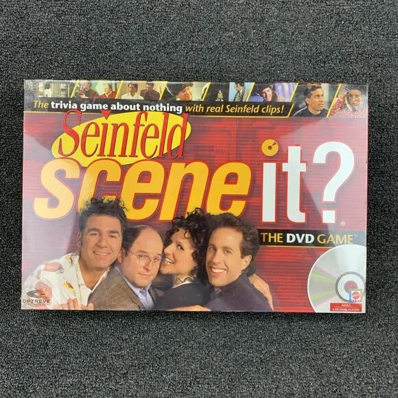 Mattel Seinfeld Scene It? The Interactive Trivia DVD Board Game NEW Sealed