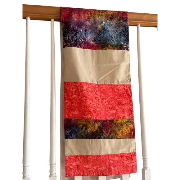 Forai Patchwork Art Table Runner Multicolor Textile 66 x 13