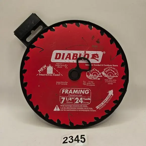 DIABLO SAW BLADE 7-1/4 24 TEETH FRAMING BLADE NWT
