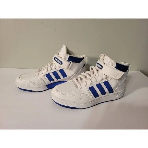 Adidas Postmove Mid Cloudfoam White Team Royal Blue Mens Size 7