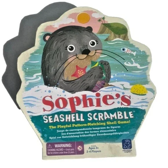 Educational Insights Sophie's Seashell Scramble Kids Game | 2-4 players Complete