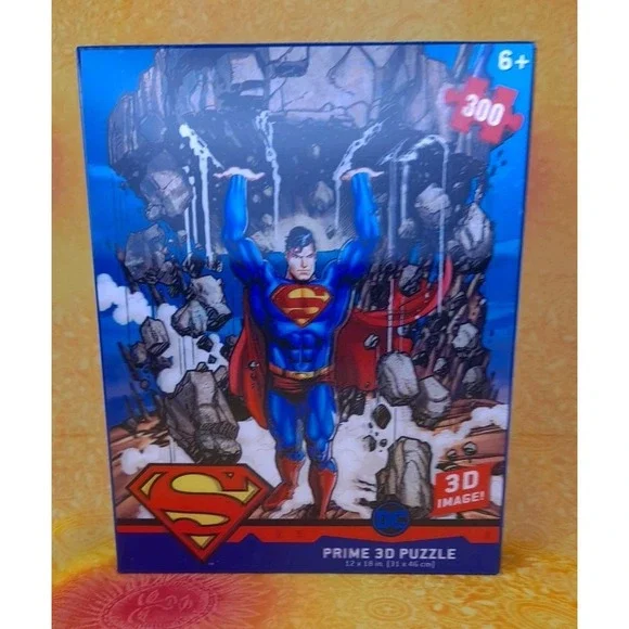 Superman DC Comics Prime 3D Puzzle Jigsaw 300 Pieces The Man Of Steel‎ 12x18
