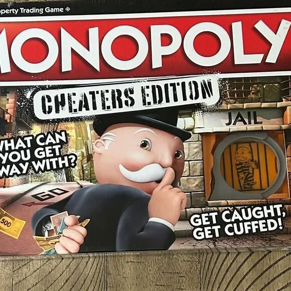 NEW 🆕 Hasbro Monopoly Cheaters Edition shhh 🤫 What can you get away with?