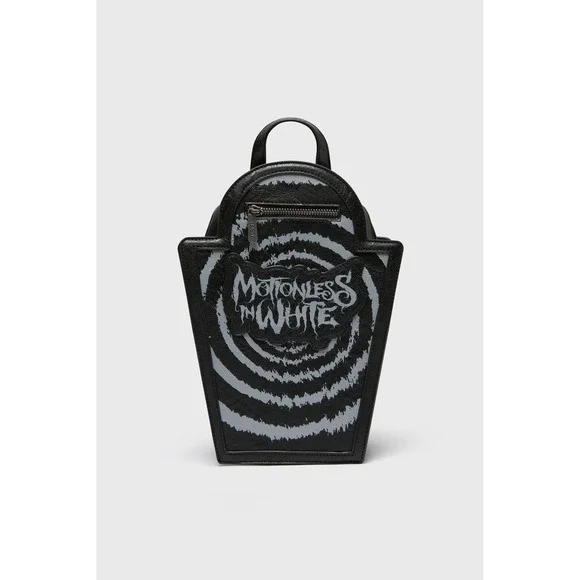 Killstar MIW Keystone Spiral Black backpack Motionless in white