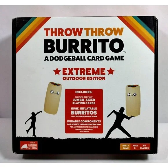 Throw Throw Burrito Extreme Outdoor Dodgeball Edition Card Game