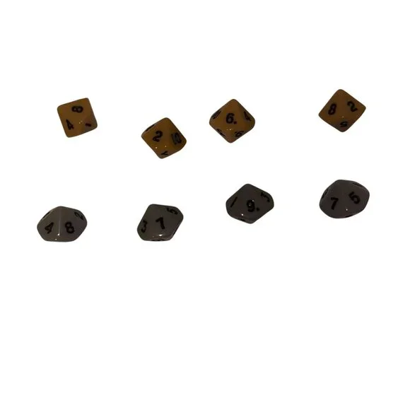 Hasbro Axis and Allies North Africa Board Game Tan Gray Dice Repalcement Parts