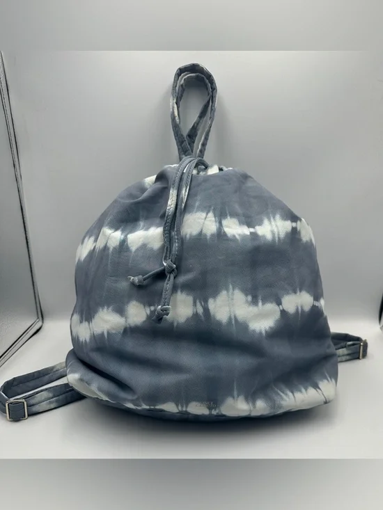 Vince Camuto Harlo Nylon Backpack Good Grey Gray & White Tie Dye