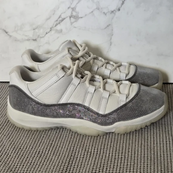 Nike Air Jordan 11 Low Year of the Snake Mens Sneakers Shoes Grey White 11