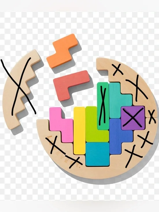 Wooden wobble puzzle replacement blocks. Rainbow Puzzle lovevery missing pieces