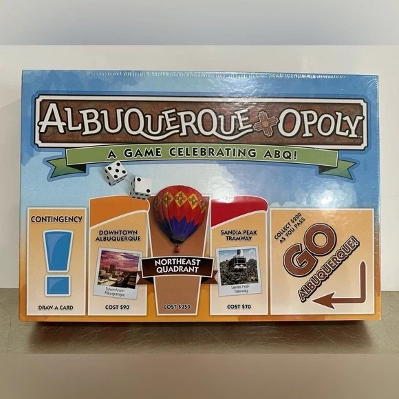Late For The Sky Albuquerque Opoly Board Game SEALED NEW IN BOX Monopoly