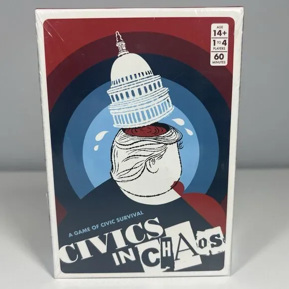 Civics In Chaos Game - BLAMO Kickstarter 2018 Politics Strategy Trump NEW Sealed