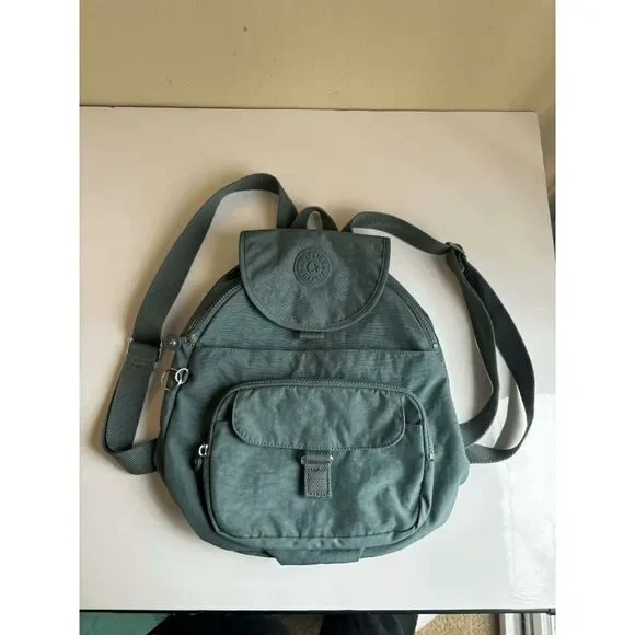 Kipling Queenie Light Aloe Green Backpack without Keychain