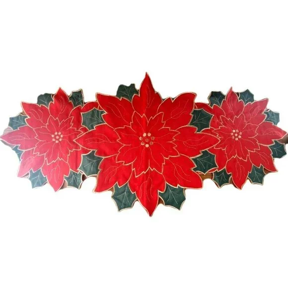Unbranded Poinsettia & Holly 31