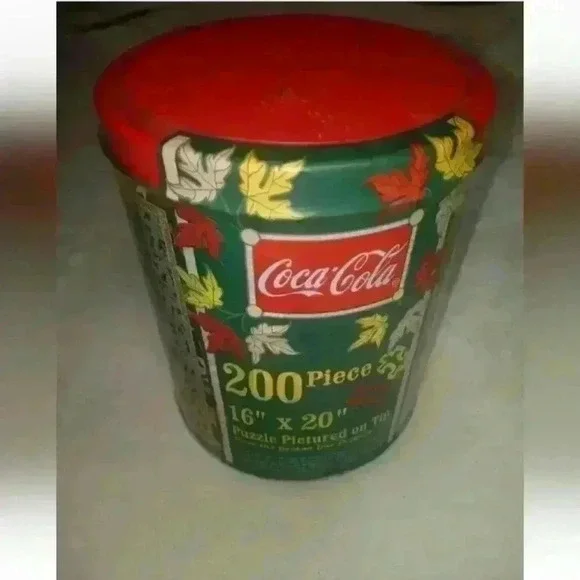 Vintage Coca-Cola 200 PC Special Edition Puzzle In Tin Can, 16