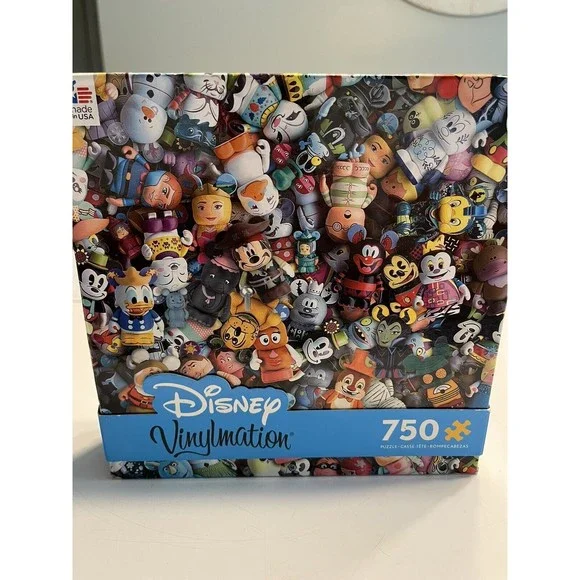 New Sealed ~ Disney Vinylmation Mickey Minnie Donald Goofy 750pc Jigsaw Puzzle