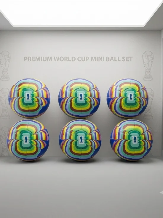 6 FIFA World Cup 2026 Mini Soccer Balls - Size 1 Amplified