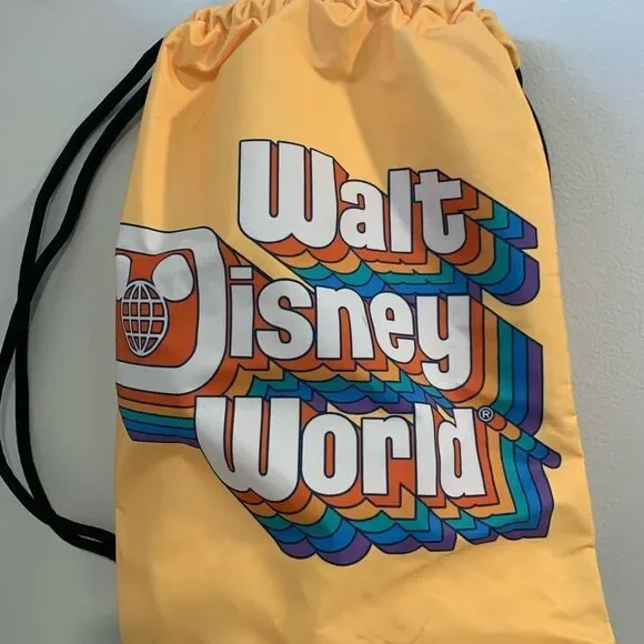 Disney Yellow Drawstring Backpack