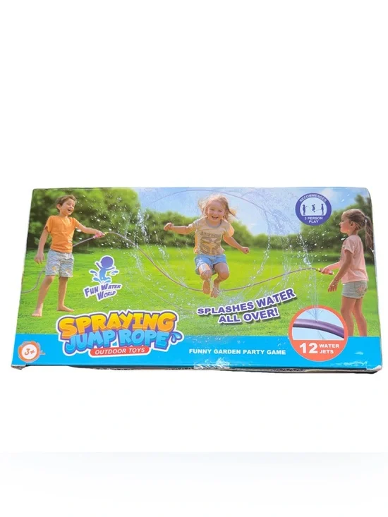 Water Sprinkler Outdoor Yard Toy for Kids 25.5ft Splash Jump Rope Toy New in Box