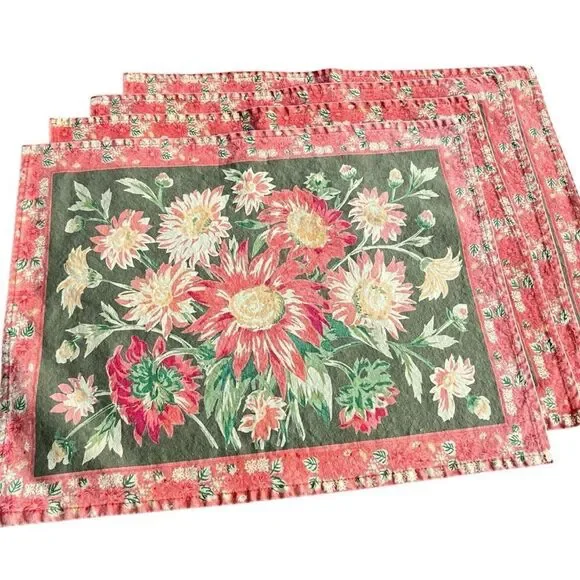 April Cornell Floral Placemats, Set Of Four