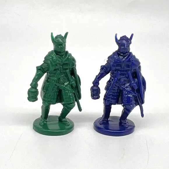 Key To the Kingdom 1992 Adventure Warriors Replacement PARTS Blue & Green Pawns