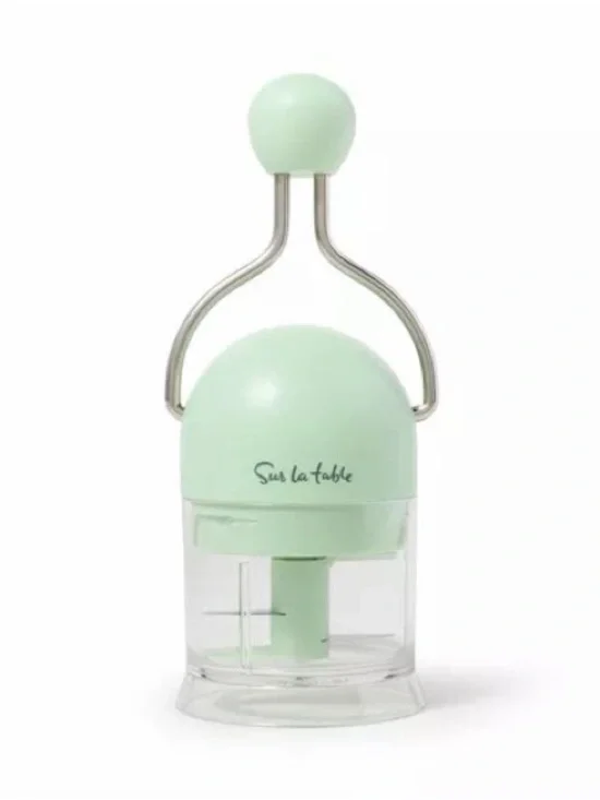Sur La Table Ratchet Ginger & Garlic chopper in Sage