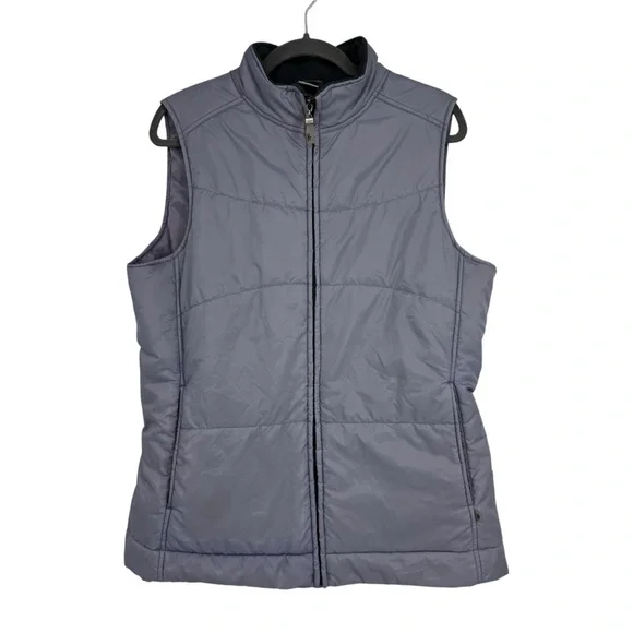 Alo Yoga Size XXL Lavender w Gray Fleece Zip Up Puffer Air Land Ocean Vest