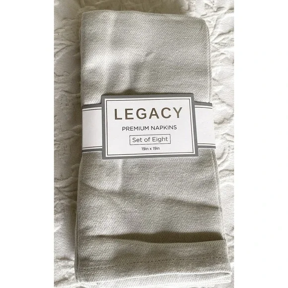 100% Cotton Legacy Premium Dinner Napkins Set of 8 19