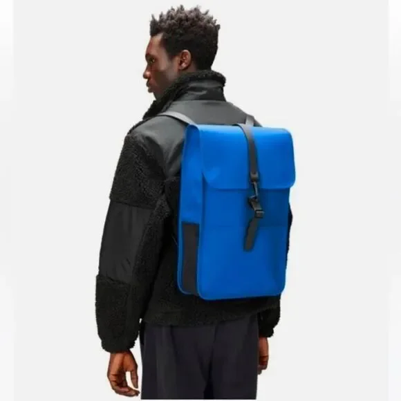 Rains Waves Waterproof Backpack W3 With Secure Buckle Closure NWT