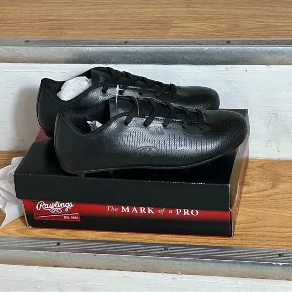 Rawlings Black cleats Athletic Shoes for Youth