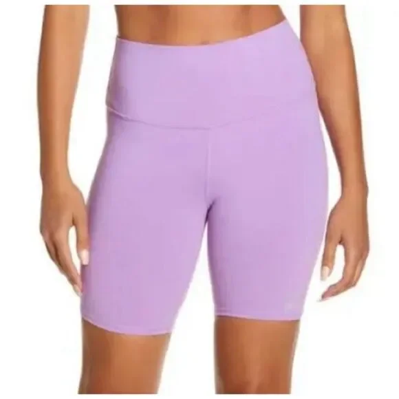 ALO YOGA Lilac High Waisted Biker Shorts