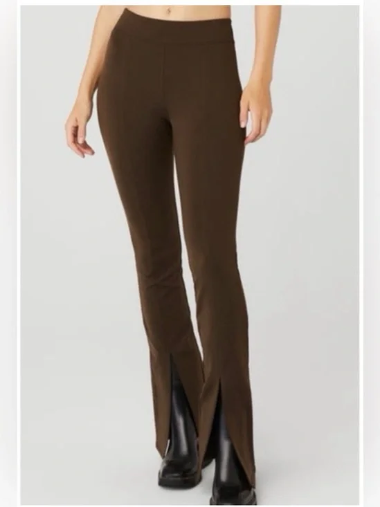 ALO High Waist Flutter Leggings in Espresso Sz X-Small
