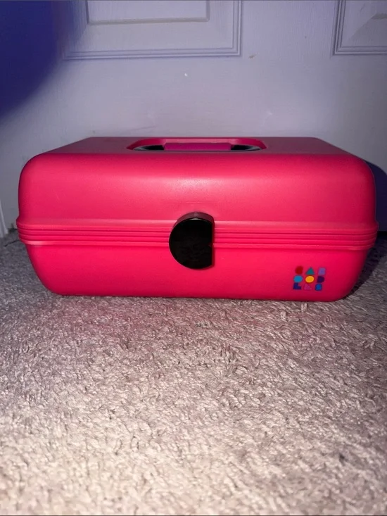 Caboodles vintage 1990’s Hot Pink Makeup Organizer Case