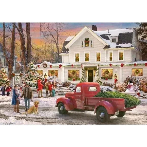 Vermont Christmas 1008 pc 24 Day Advent Calendar EUC