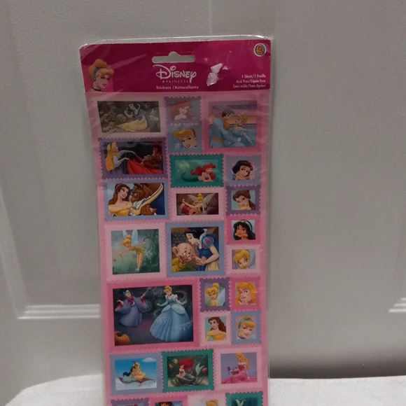 4 Sets of Stickers, Disney, Barbie, Sandylion, & 1 more